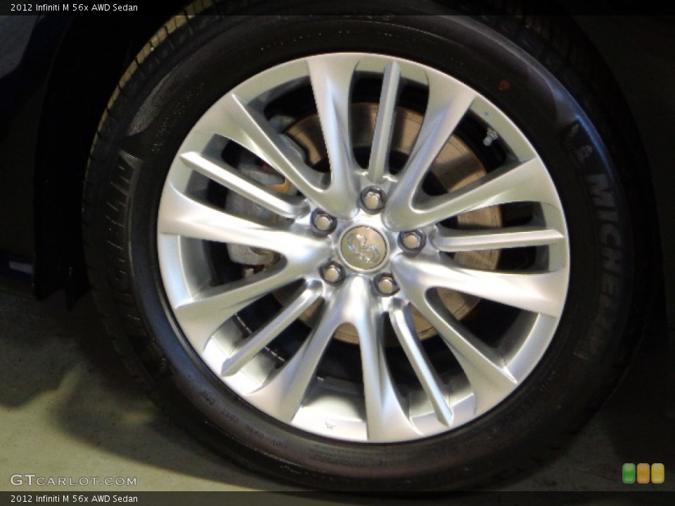 2012 Infiniti M 56x AWD Sedan Wheel and Tire Photo #72692951