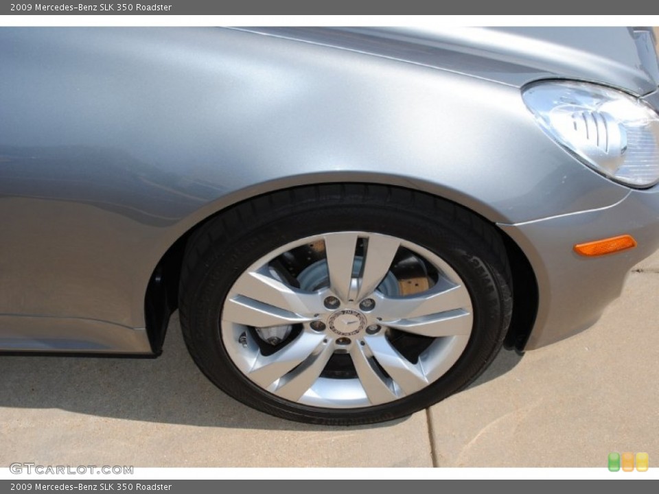 2009 Mercedes-Benz SLK 350 Roadster Wheel and Tire Photo #72697024
