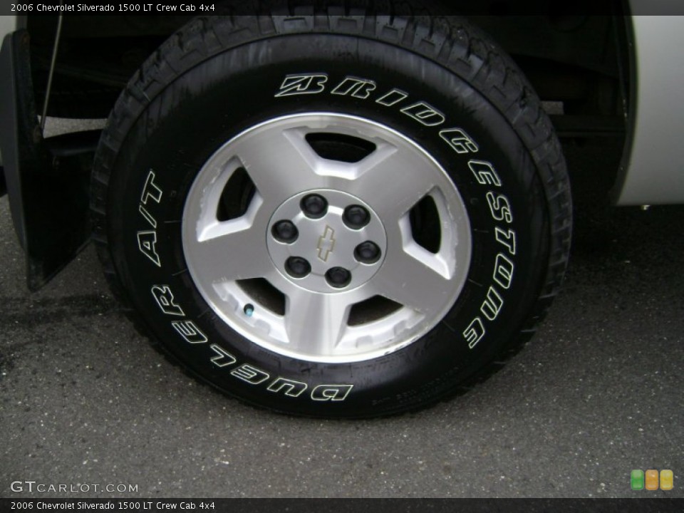 2006 Chevrolet Silverado 1500 LT Crew Cab 4x4 Wheel and Tire Photo #72699175