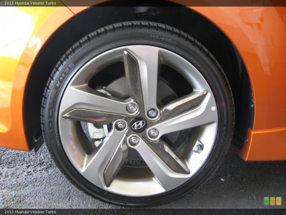 2013 Hyundai Veloster Turbo Wheel and Tire Photo #72709274