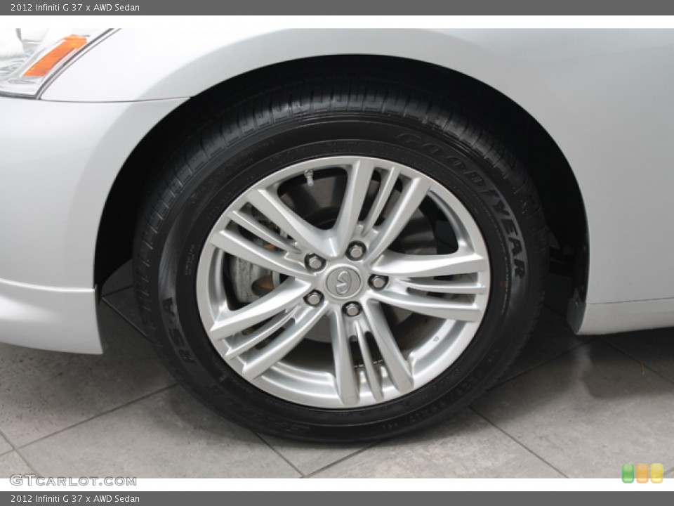 2012 Infiniti G 37 x AWD Sedan Wheel and Tire Photo #72724787