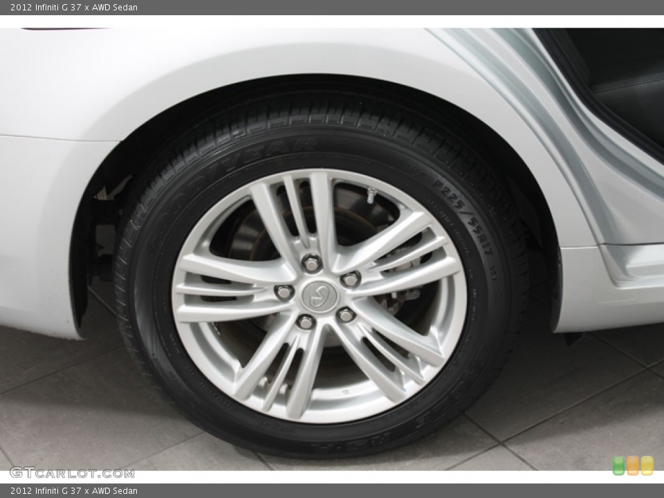 2012 Infiniti G 37 x AWD Sedan Wheel and Tire Photo #72724817