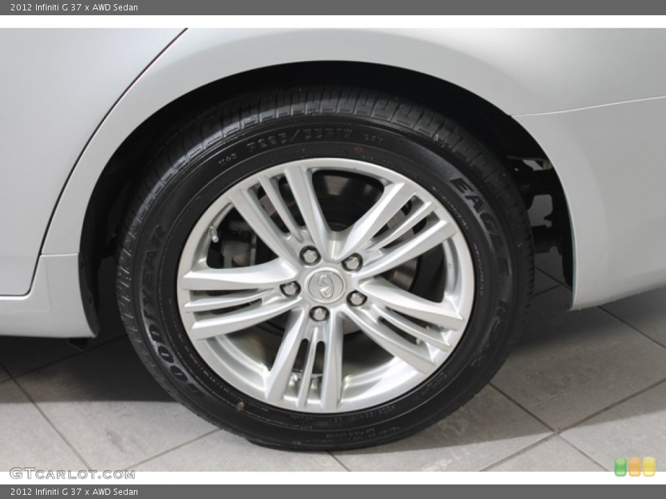 2012 Infiniti G 37 x AWD Sedan Wheel and Tire Photo #72724841
