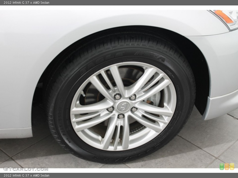 2012 Infiniti G 37 x AWD Sedan Wheel and Tire Photo #72724869