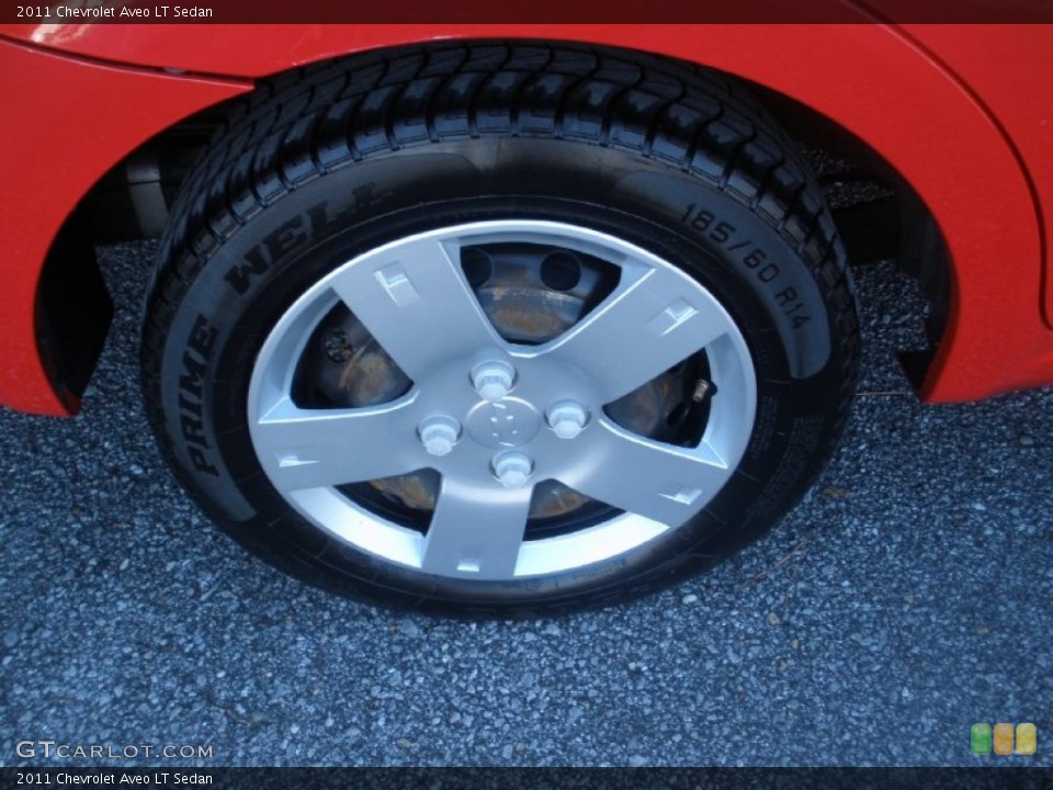 2011 Chevrolet Aveo LT Sedan Wheel and Tire Photo #72729048