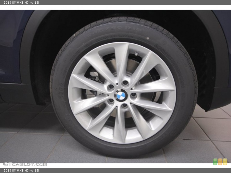 2013 BMW X3 xDrive 28i Wheel and Tire Photo #72731201