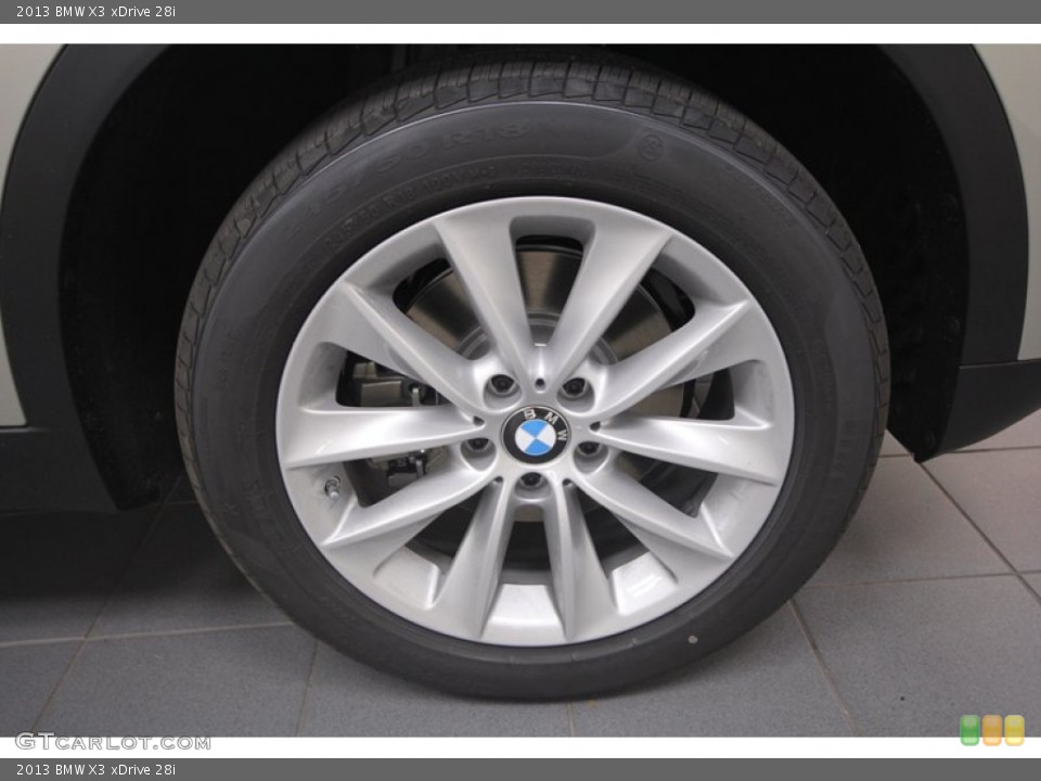 2013 BMW X3 xDrive 28i Wheel and Tire Photo #72733191