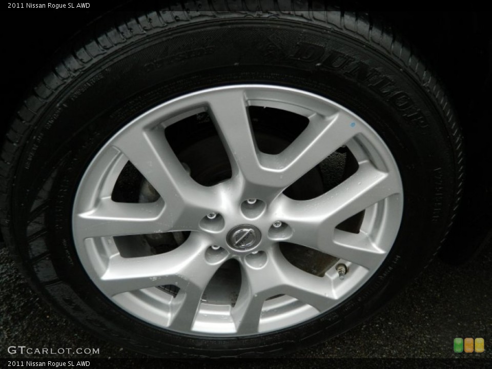 2011 Nissan Rogue SL AWD Wheel and Tire Photo #72750568