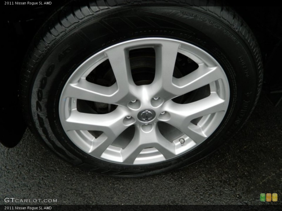 2011 Nissan Rogue SL AWD Wheel and Tire Photo #72750611