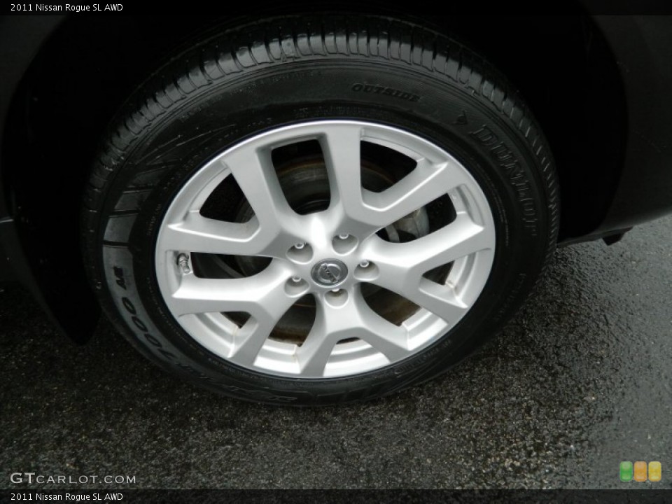 2011 Nissan Rogue SL AWD Wheel and Tire Photo #72750635