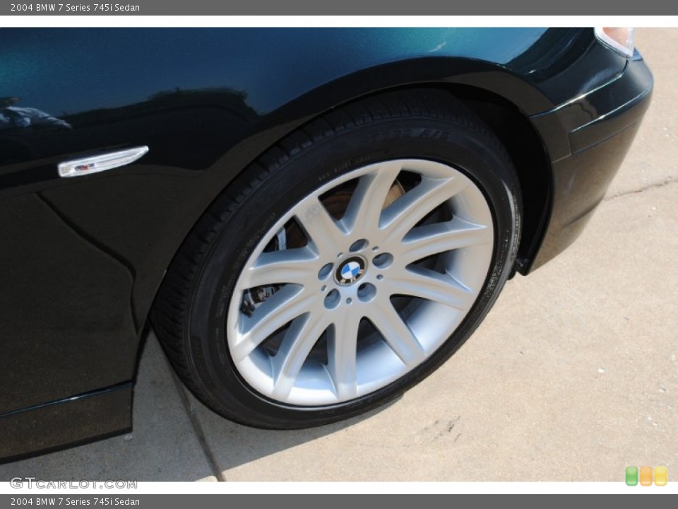 2004 BMW 7 Series 745i Sedan Wheel and Tire Photo #72754562