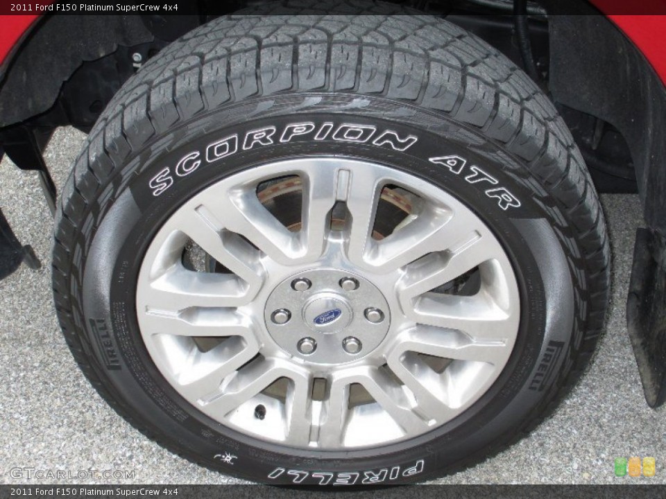 2011 Ford F150 Platinum SuperCrew 4x4 Wheel and Tire Photo #72757913