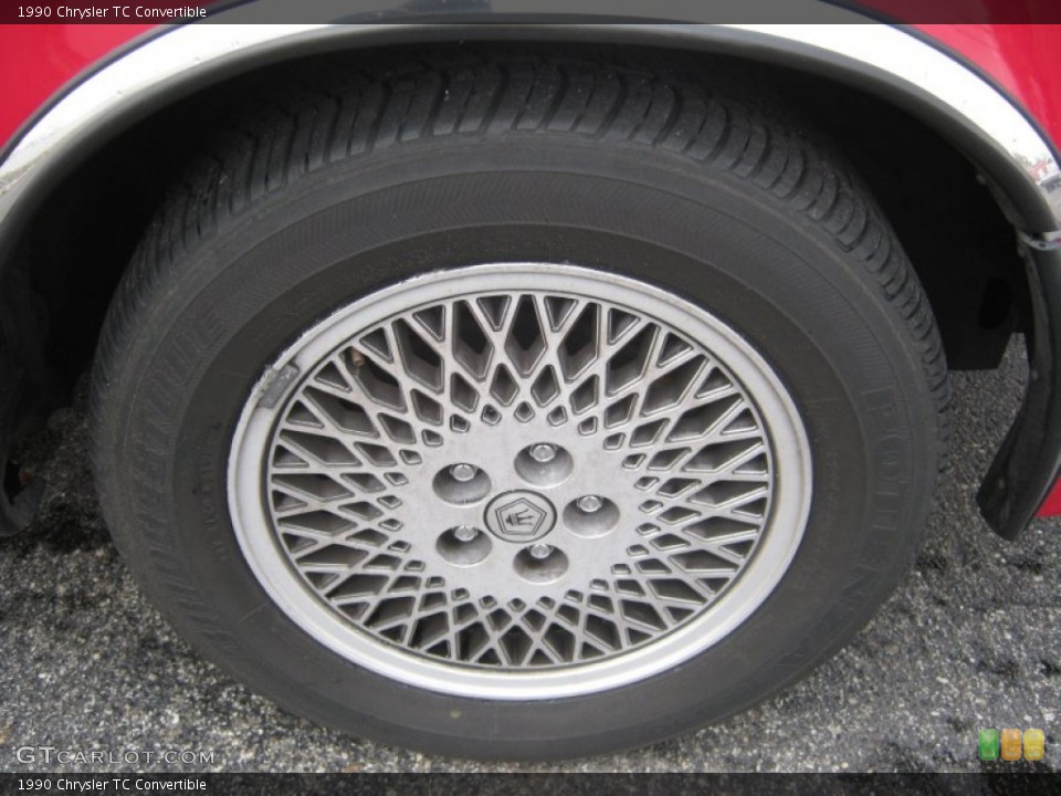 1990 Chrysler TC Convertible Wheel and Tire Photo #72768607