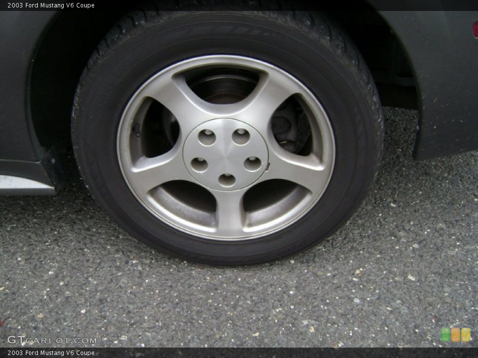 2003 Ford Mustang V6 Coupe Wheel and Tire Photo #72781204