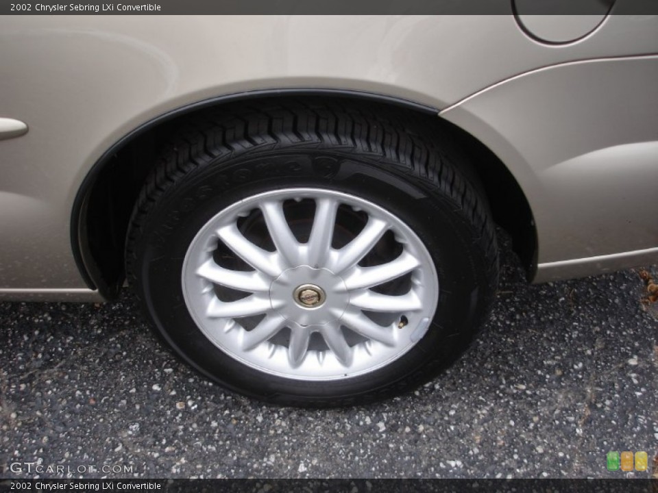 2002 Chrysler Sebring LXi Convertible Wheel and Tire Photo #72795343