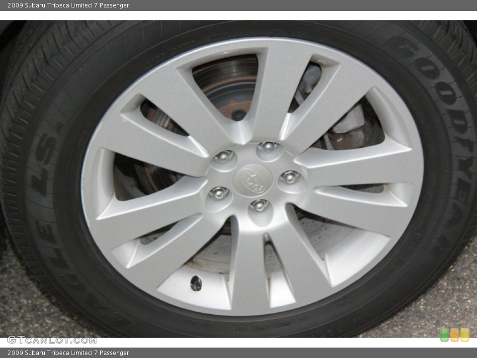 2009 Subaru Tribeca Limited 7 Passenger Wheel and Tire Photo #72801569