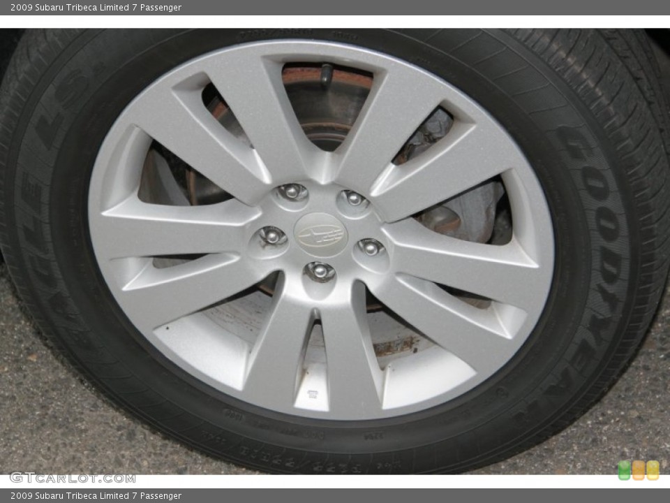 2009 Subaru Tribeca Limited 7 Passenger Wheel and Tire Photo #72801593