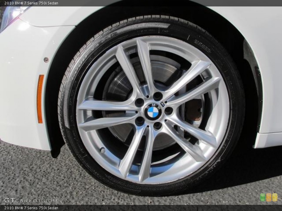 2010 BMW 7 Series 750i Sedan Wheel and Tire Photo #72803248
