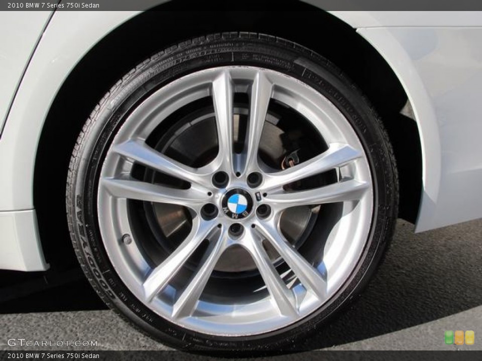 2010 BMW 7 Series 750i Sedan Wheel and Tire Photo #72803272