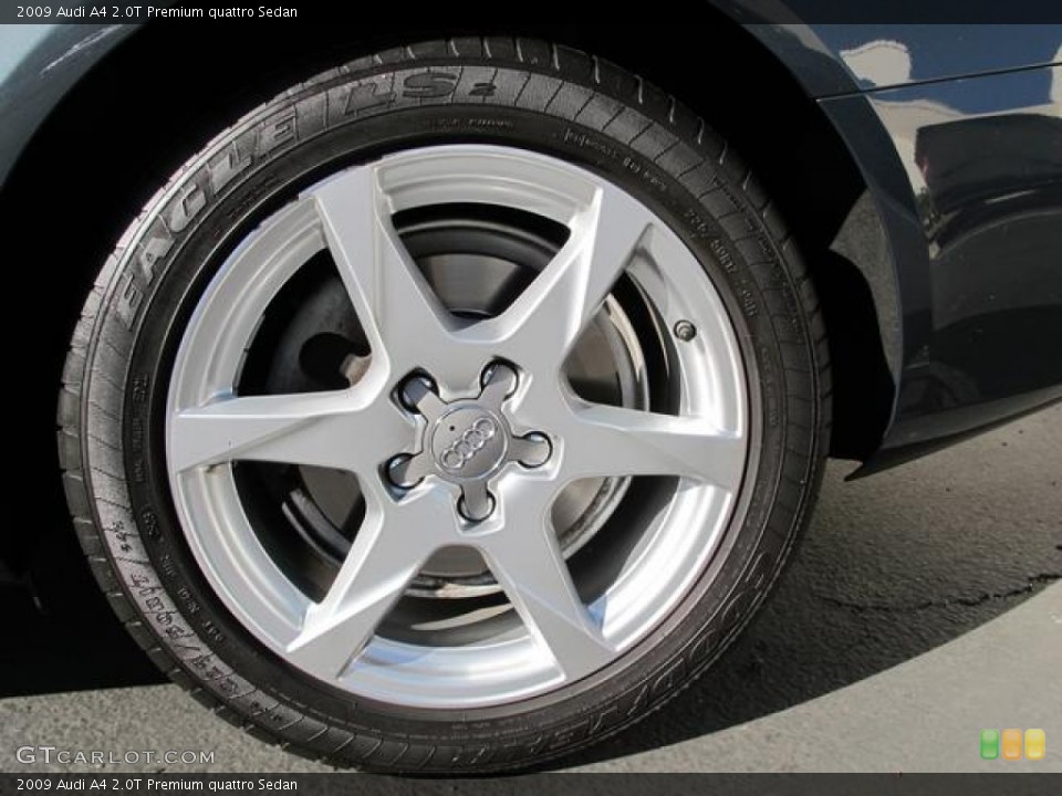 2009 Audi A4 2.0T Premium quattro Sedan Wheel and Tire Photo #72804220