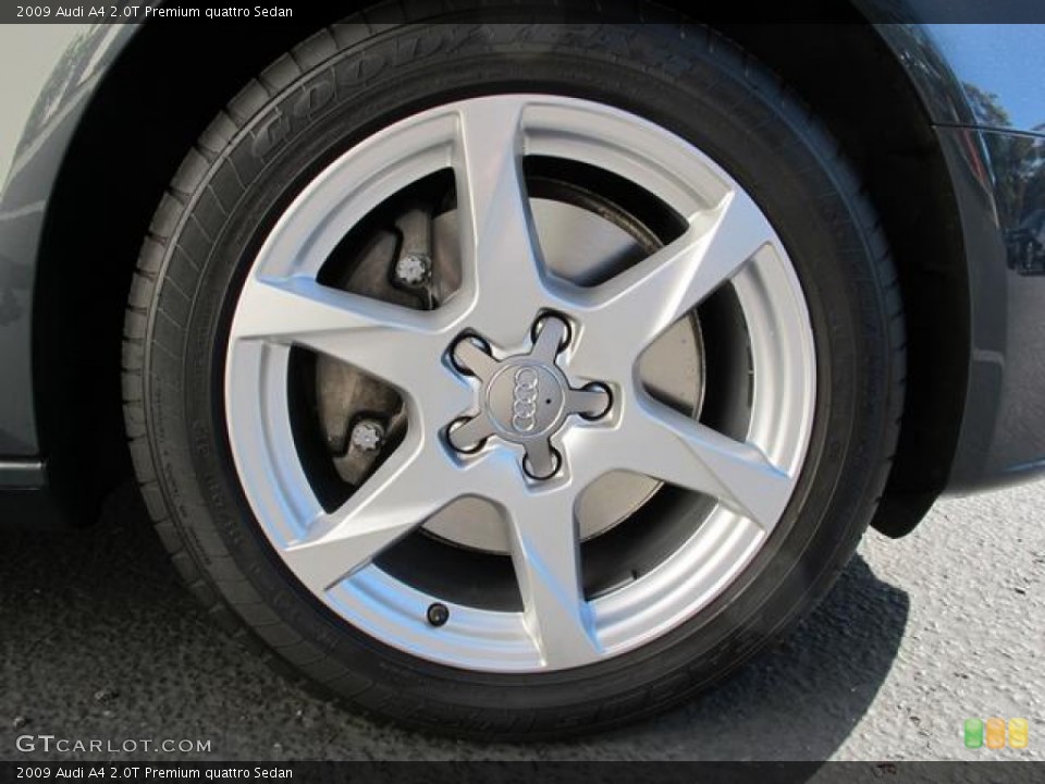 2009 Audi A4 2.0T Premium quattro Sedan Wheel and Tire Photo #72804262