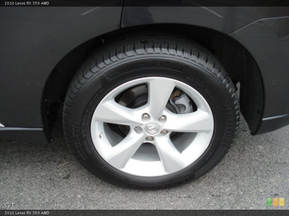 2010 Lexus RX 350 AWD Wheel and Tire Photo #72821665