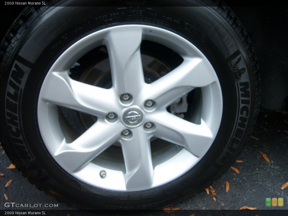 2009 Nissan Murano SL Wheel and Tire Photo #72831909