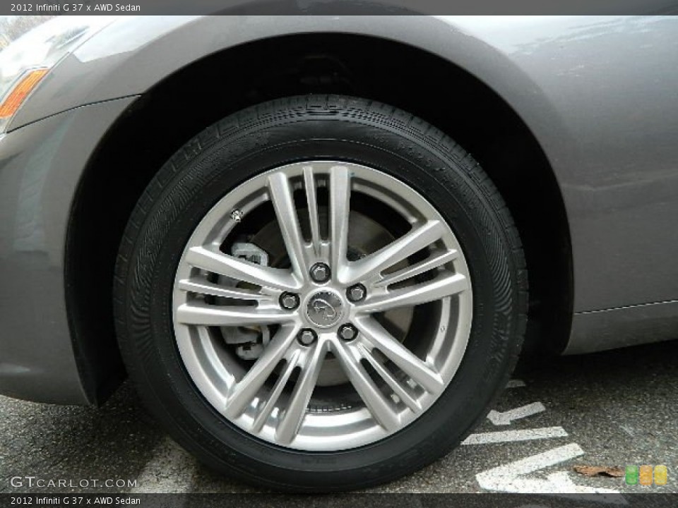 2012 Infiniti G 37 x AWD Sedan Wheel and Tire Photo #72842304