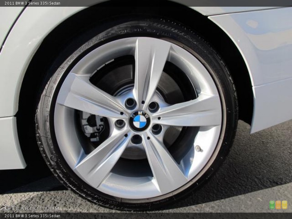 2011 BMW 3 Series 335i Sedan Wheel and Tire Photo #72844824