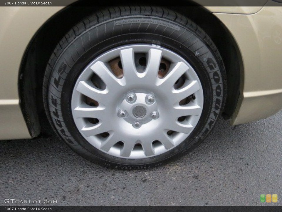 2007 Honda Civic LX Sedan Wheel and Tire Photo #72846033