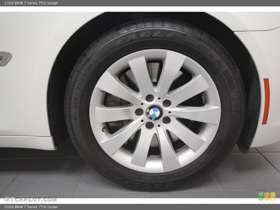 2009 BMW 7 Series 750i Sedan Wheel and Tire Photo #72868398