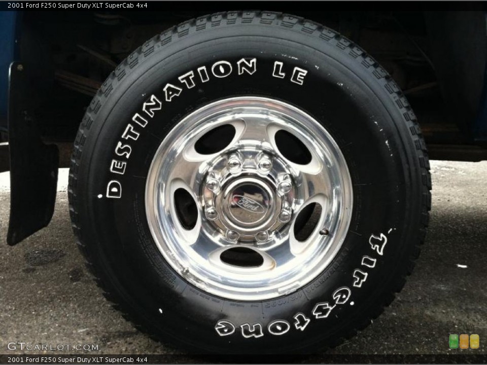 2001 Ford F250 Super Duty XLT SuperCab 4x4 Wheel and Tire Photo #72870285
