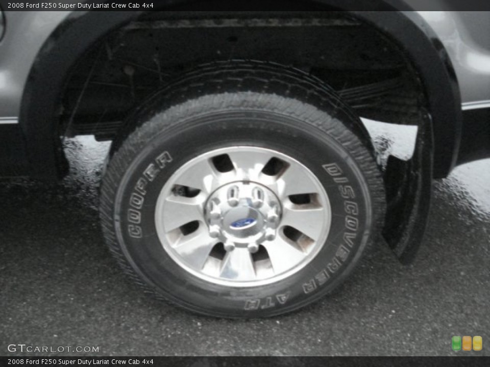 2008 Ford F250 Super Duty Lariat Crew Cab 4x4 Wheel and Tire Photo #72900243