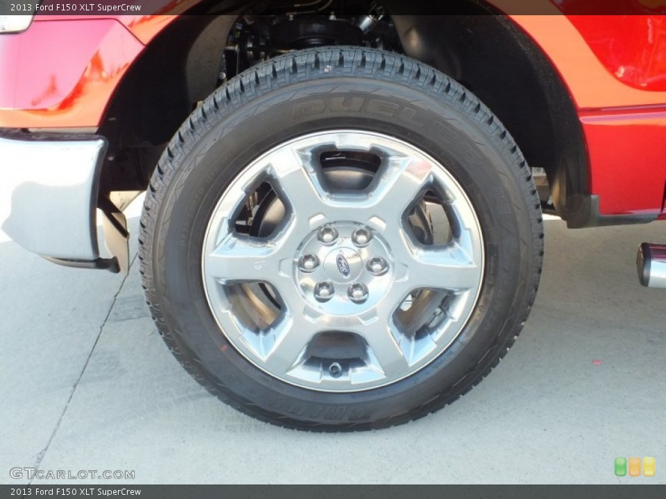 2013 Ford F150 XLT SuperCrew Wheel and Tire Photo #72917515
