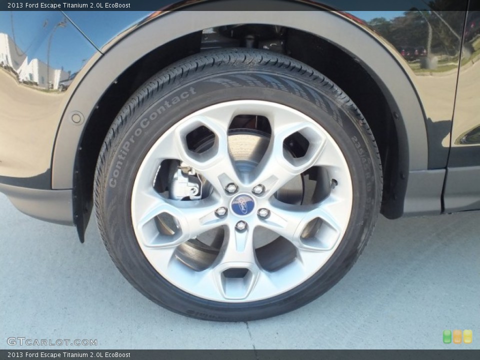 2013 Ford Escape Titanium 2.0L EcoBoost Wheel and Tire Photo #72920035