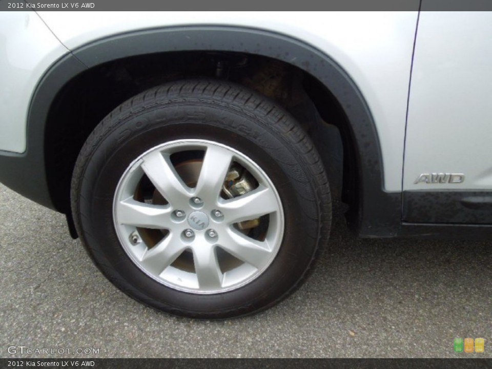 2012 Kia Sorento LX V6 AWD Wheel and Tire Photo #72921952