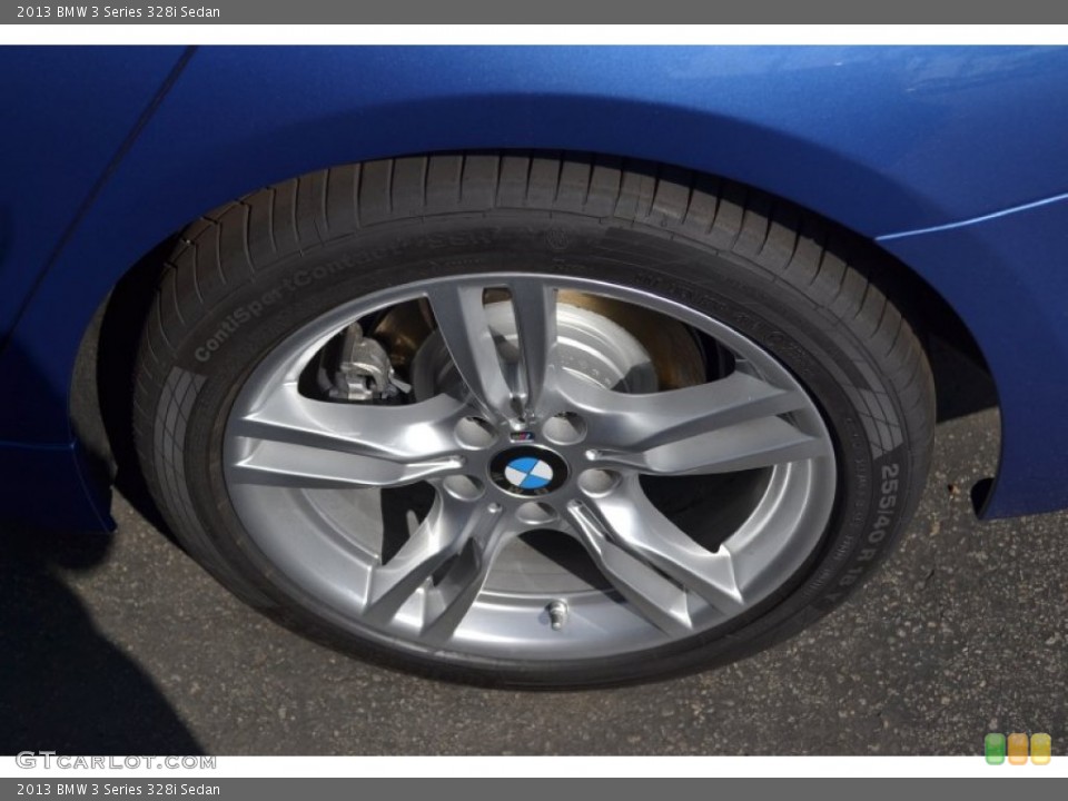 2013 BMW 3 Series 328i Sedan Wheel and Tire Photo #72930100