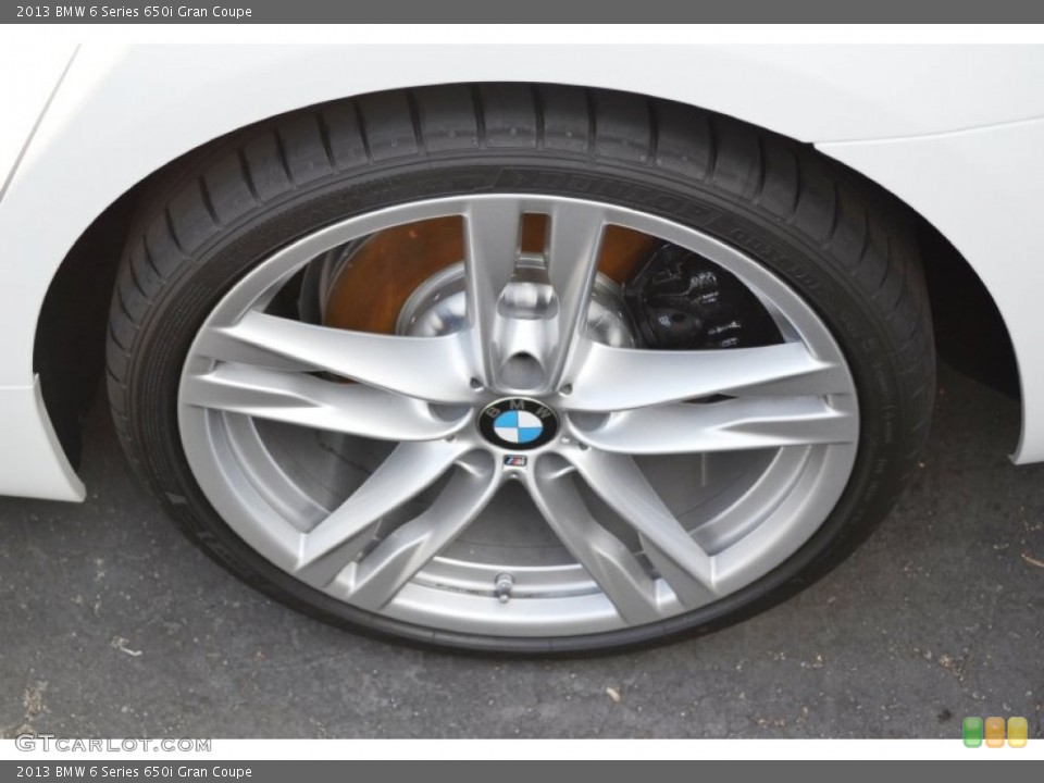 2013 BMW 6 Series 650i Gran Coupe Wheel and Tire Photo #72931621