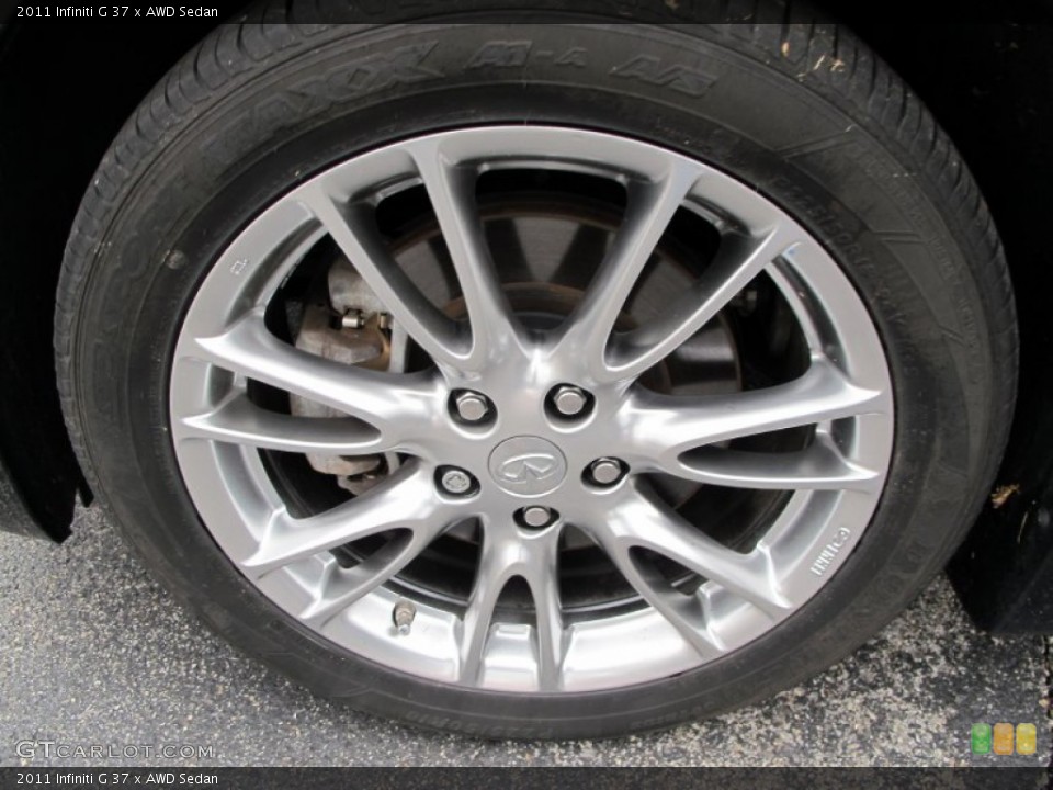 2011 Infiniti G 37 x AWD Sedan Wheel and Tire Photo #72952302