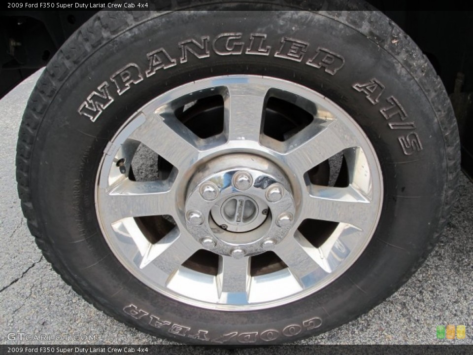 2009 Ford F350 Super Duty Lariat Crew Cab 4x4 Wheel and Tire Photo #72954300