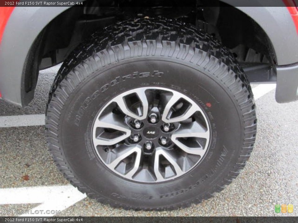 2012 Ford F150 SVT Raptor SuperCab 4x4 Wheel and Tire Photo #72956505