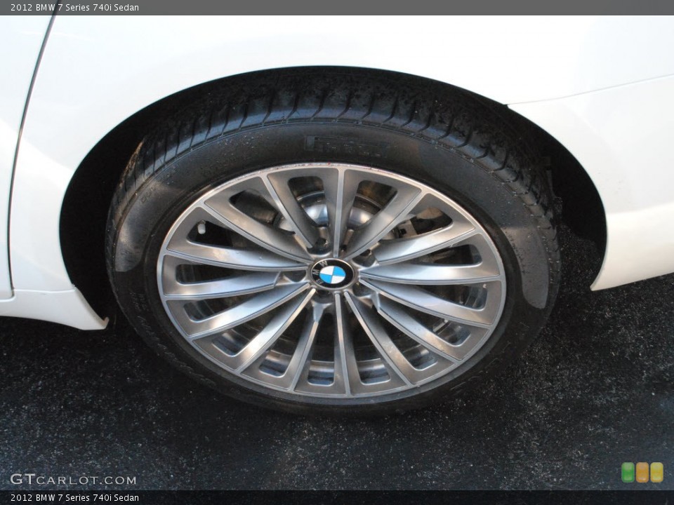 2012 BMW 7 Series 740i Sedan Wheel and Tire Photo #72964638