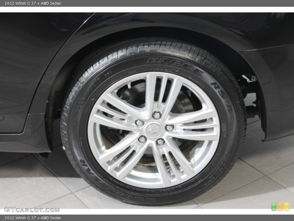 2012 Infiniti G 37 x AWD Sedan Wheel and Tire Photo #72964815