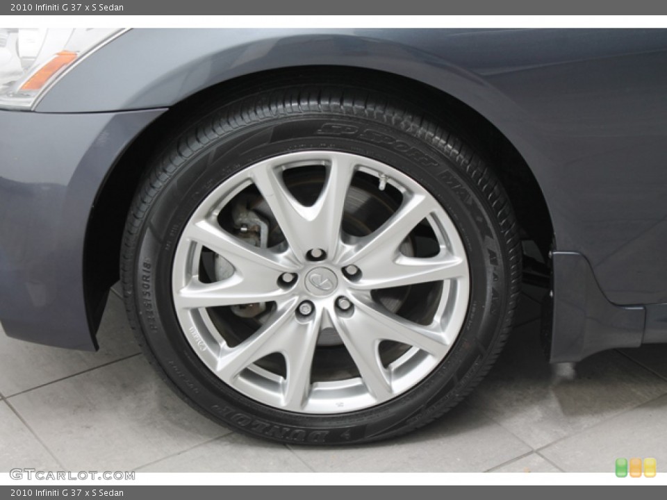 2010 Infiniti G 37 x S Sedan Wheel and Tire Photo #72965580