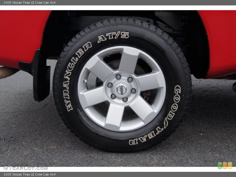 2005 Nissan Titan LE Crew Cab 4x4 Wheel and Tire Photo #72971826