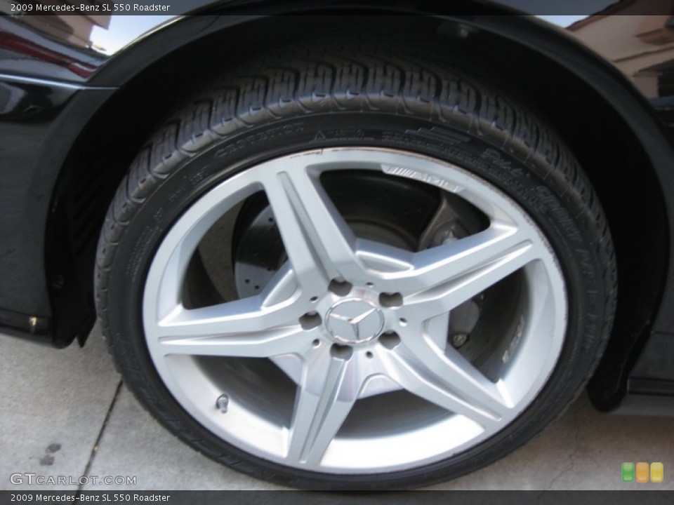 2009 Mercedes-Benz SL 550 Roadster Wheel and Tire Photo #72976155