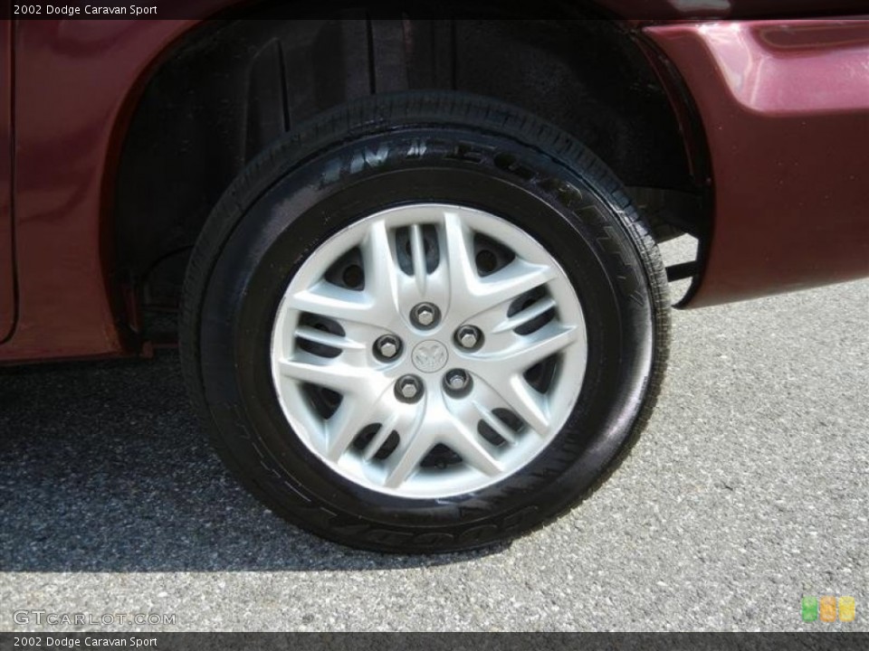 2002 Dodge Caravan Sport Wheel and Tire Photo #72977787