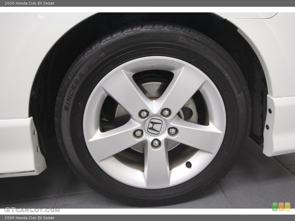 2006 Honda Civic EX Sedan Wheel and Tire Photo #72989421
