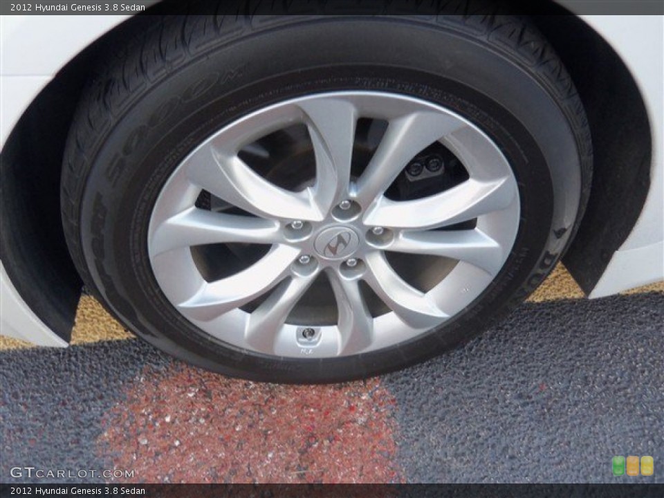 2012 Hyundai Genesis 3.8 Sedan Wheel and Tire Photo #72999046