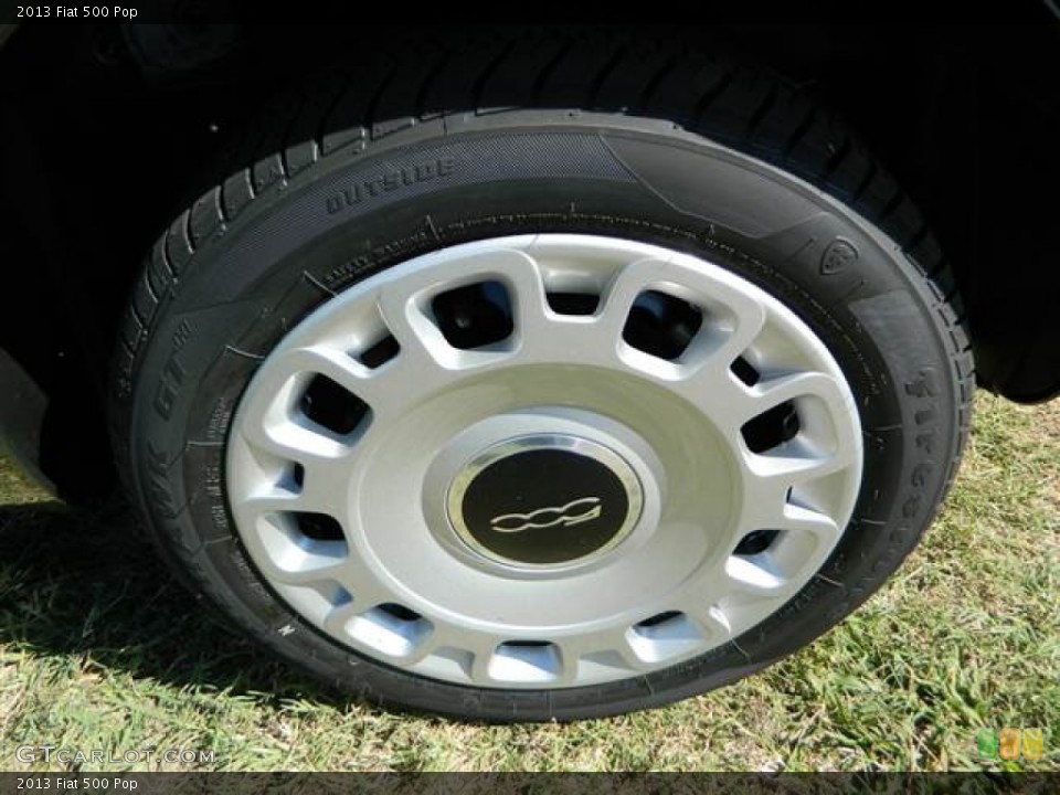 2013 Fiat 500 Pop Wheel and Tire Photo #73001278